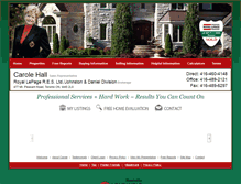 Tablet Screenshot of carolehall.com